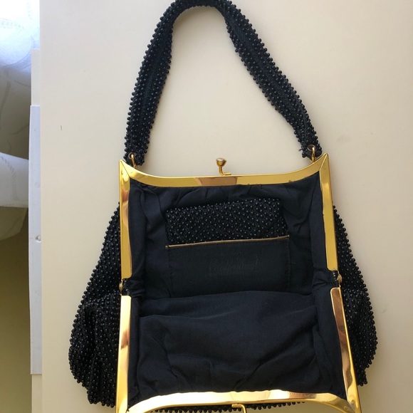 Vintage 50s Corde Bead Purse - Picture 2 of 9